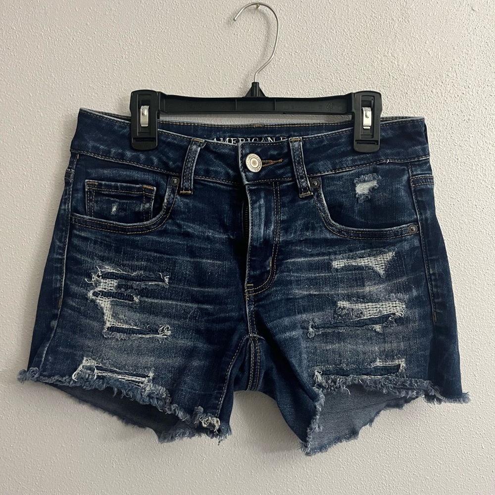 American Eagle Distressed Denim Shorts
